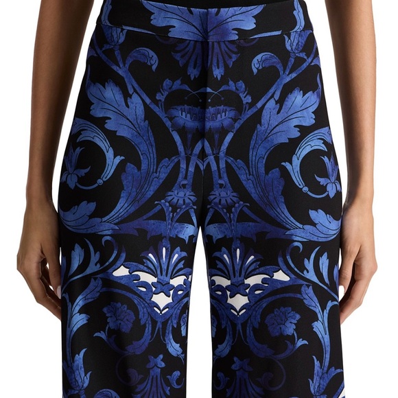 Alice + Olivia Black and Blue Wide Leg Jumpsuit - Picture 3 of 5